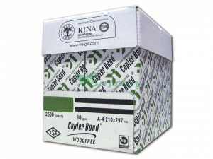 Ve-Ge Copier Bond A4  80 g/m²  2.500 Ad.  Fotokopi Kağıdı (5'li Paket)